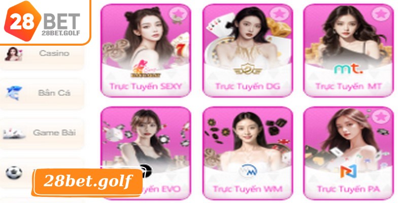 Những trò chơi cược hấp dẫn, ăn khách tại 28BET